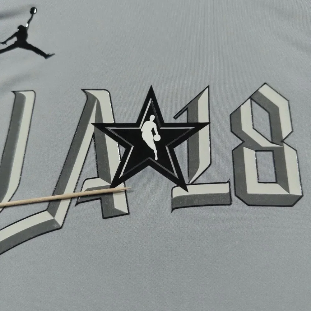 Jordan Shirt XXL Gray Black NBA 2018 All Star Game Warm Up Pullover Mens